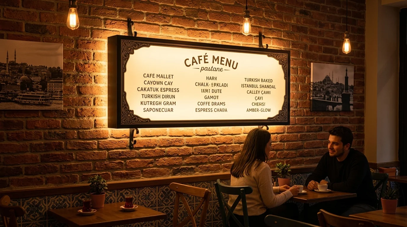 Zincir mağazalarda farklı tabela tiplerinin standardize edilmesi